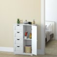 thumbnail image 4 of Patiojoy 4 Drawer Bathroom Cabinet Storage Wooden, 4 of 7