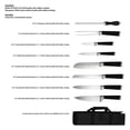 thumbnail image 2 of Safdie & Co. Chef'S Knife 9PC Set In Carry Bag, 2 of 3