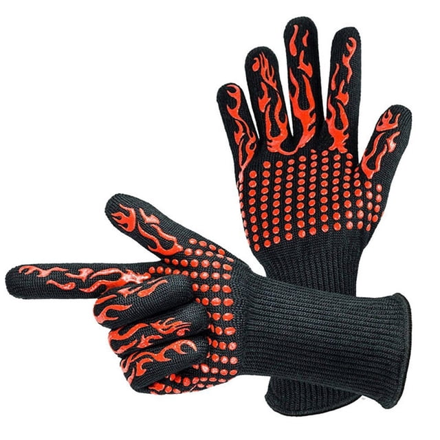 AWZXDE Gants de Pêche Chaleur Extrême Four Bbq Grillades Soudage Gants de Cuisson