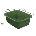 thumbnail image 2 of Gloreen 18 Quart Wash Basins, Large Plastic Rectangular Dish Pan Tub, 3 Packs, 2 of 7