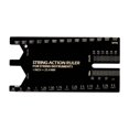 thumbnail image 1 of Xuanheng Stainless Steel Strings Action Ruler Guitar Setup Gauge for Maintenance Banjo Black A, 1 of 8