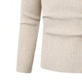 thumbnail image 5 of Cameland Chandail Tricoté à Manches Longues pour Hommes Plus Chandail à Col Montant pour Hommes, Haut Ample Décontracté Basique, 5 of 5