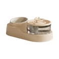 thumbnail image 2 of Cat Bowl Two In One Drinking Water Feeder, Xinsrenus Pet Automatic Circulating Water Dispenser, Neck Protector Tilted Bowl Non-Slip Weighted Base, Large Bowl Mouth Easy Clean Plastic Cat Water, 2 of 6