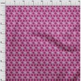 thumbnail image 3 of oneOone Viscose Chiffon Fabric Floral Block Printed Fabric 1 Yard 42 Inch Wide, 3 of 4