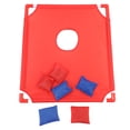 thumbnail image 1 of Plastic Portable Cornhole Set, Enhance Hand Eye Coordination Portable Safe Beach Portable Cornhole Set  for Camping Blue,Red, 1 of 7