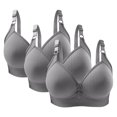 thumbnail image 2 of Bras for Women, 3PC Womans Solid Color Daily Bra Without Steel Ring Gathering Bras, 2 of 3