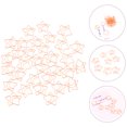 thumbnail image 3 of KAKOWELY small paper clips 100Pcs Metal Clips Small Craft Clips Novelty File Clips Exquisite Small Clips Office Stationery0.98"X0.98"X0.04", 3 of 4