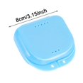 thumbnail image 3 of HLONK Étui de Retenue avec Trous d'Aération, Lot de 2, Étui de Protection Buccale avec Fermeture à Pression Serrée, Contenant de Rangement pour Dentiers pour Aligneurs Invisalign, Protège-Nuits, Rose et Bleu, Retenue, 3 of 4
