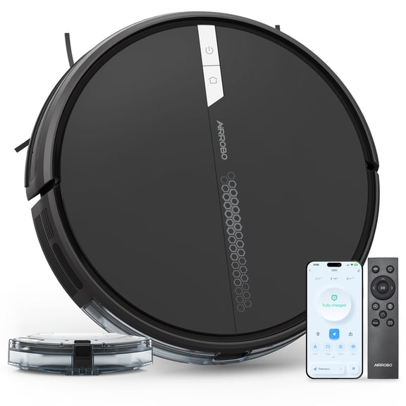 AIRROBO G60 3 in 1 Robot Vacuum and Mop Combo with Smart App&Voice Control,2 in 1 Tank for pet hair
