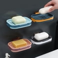 thumbnail image 3 of VogueV Wall-Mounted Suction Cup Soap Dish - Rustproof Bathroom Organizer Blue, 3 of 7