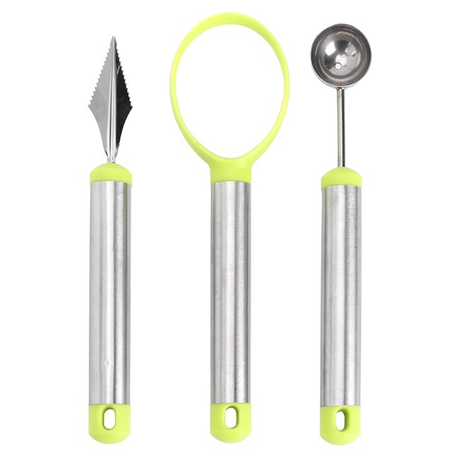 Plongeur de Fruits, 3pcs Multi Fonction Fruit Creuser Boule Melon Pelle Construite pour la Précision