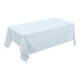 thumbnail image 2 of HHBEAUTY Rectangle Vinyl Tablecloth, Waterproof Spillproof Plastic Backed Table Cloth, Wipe Clean Table Cover for Dining, Buffet Parties and Camping (Blue,54" x 72"), 2 of 7