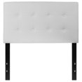 thumbnail image 3 of Lennox Tufted Upholstered Twin Size Headboard in White Vinyl, 3 of 9
