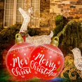 thumbnail image 2 of 60cm Inflatable Christmas Ball with Light Glow Giant Atmosphere Ball Home Garden, 2 of 8
