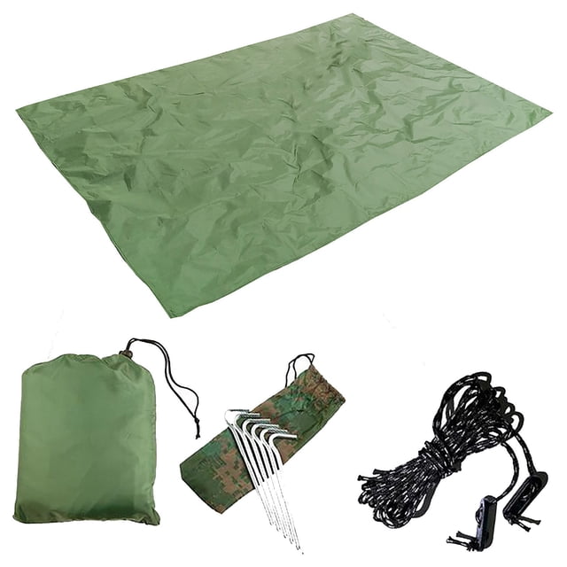 LSLJS Camping Tent Rain Tarp 3 X 3 M Ultra-Light Sun Protection Backpack, Sports, Gym, Workout,Camping, Fitness, Workout & More Activities