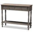 thumbnail image 1 of Baxton Studio Noemie Table Console 2 Tiroirs en Brun, 1 of 10