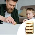 thumbnail image 4 of Gold Metal Decompression Toy Stress Relief Clicker Anxiety Relief Fidget Toy Portable Piano Key Design Relaxation Gadget For Adults Office 1.8X1X0.2 Inches 0.12 Lbs, 4 of 4
