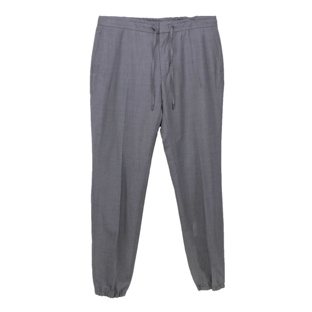 Zegna Men's Grey Techmerino Wash and Go Drawstring Pants Casual - 52