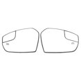 thumbnail image 1 of 1pc Left/Right Heated Car Side Rearview Door Wing Mirror Glass with Auxiliary Mirror for Ford Escape 2017 2018 2019, 1 of 5