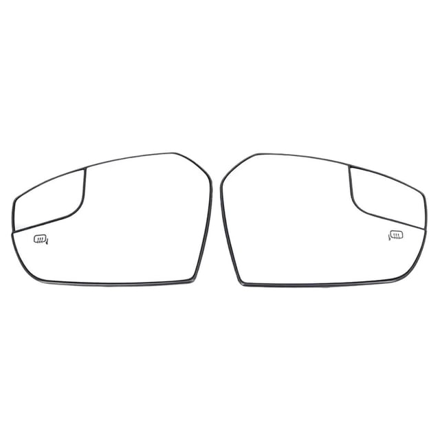 1pc Left/Right Heated Car Side Rearview Door Wing Mirror Glass with Auxiliary Mirror for Ford Escape 2017 2018 2019