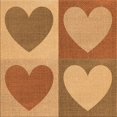 thumbnail image 1 of Ahgly Company Machine Washable Indoor Square Transitional Orange Area Rugs, 7' Square, 1 of 7