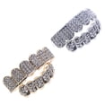 thumbnail image 3 of 6 Teeth Grillz Hip Hop Joker  Top Bottom Teeth Caps Grillz Party Jewelry, 3 of 6