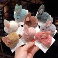 thumbnail image 3 of MAYUJIAA Rabbit Hair Clip Soft Cute Stuffed Rabbit Hairpins for Women Girl Easter Soft Baby Infant TeensRandom Color SS311-42303, 3 of 5