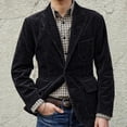 thumbnail image 2 of Mens New England Solid Color High Quality Casual Corduroy Single Breasted Suit, 2 of 8