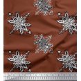 thumbnail image 1 of Soimoi Rayon Fabric Floral Block Printed Craft Fabric by The Yard 42 Inch Wide, 1 of 3