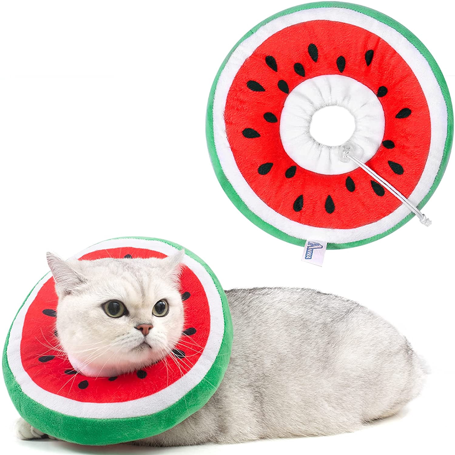 ORUYROP Adjustable Cat Cone Collar Soft, Cute Cat Recovery Collar, Cat Cones After Surgery for Kittens