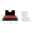 thumbnail image 4 of Dual Bay HDD Docking Station USB3.0 SATA IDE 2.5 & 3.5 Inch External Hard Drive Dock All in 1 Hard Drive Holder US PLUG,1 * Dual Bay HDD Docking Station,Red & Black, 4 of 8