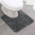 thumbnail image 3 of Toilet Rugs U Shaped Washable,Toilet Floor Mats U Shape,Thin Toilet Rugs Non Slip Absorbent Quick Dry Low Pile Toilet Mat,Microfiber Bathroom Rugs,Shaggy Bath Mat,Contour Bathroom Mats Toilet Base, 3 of 9