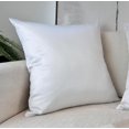 thumbnail image 4 of Aiking Home 18x18 Inches Faux Silk Square Throw Pillow Cover, Zipper Closure, White (Set of 2), 4 of 7