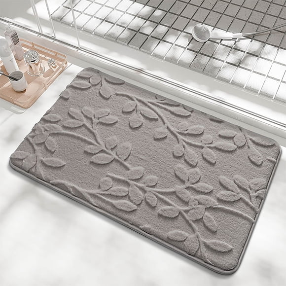 Tapis de Salle de Bain Absorbant Antidérapant Tapis de Porte 40x60cm Dos en Éponge pour Salle de Bain Entrée Cuisine 1 Tapis