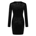 thumbnail image 4 of Ketyyh-chn99 Robes de Soirée pour Femmes Robes de Soirée pour Mariage Robe de Fête pour Femme Robe Décontractée Robe de Bal Soirée Unie Élégante Robe Maxi Noir,TG, 4 of 5