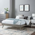 thumbnail image 1 of Modway Margo Queen MDF Wood and Rubberwood Platform Bed Frame in Gray, 1 of 8