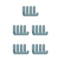 thumbnail image 1 of Decodeary 4PCS/6PCS New Portable Storage Hanger ABS Plastic Hook Self Towel Hanger for Kitchen Bathroom Green 5Set, 1 of 6