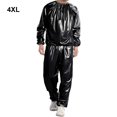 thumbnail image 3 of fastboy Combinaison de Sauna pour Salon à Domicile Spa Course Exercice Mise en Forme Veste de Survêtement Réutilisable Lavable Combinaisons de Sport en PVC Noir TTTTG, 3 of 6