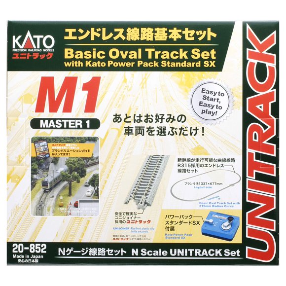 KATO N gauge Endless track Basic set Master 1 20-852 Model train Rail set