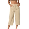 thumbnail image 1 of ShomPort Pantalon de Golf pour Femmes, Tenue de Bureau Décontractée, Ample, Extensible, Pantalon Court de Travail, Léger, Athlétique, Pantalon de Bureau, 1 of 5