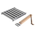 thumbnail image 4 of Hot Dog Roller BBQ Roller Rack for Grill Sausage Roller with Long Wood Handed, 4 of 8