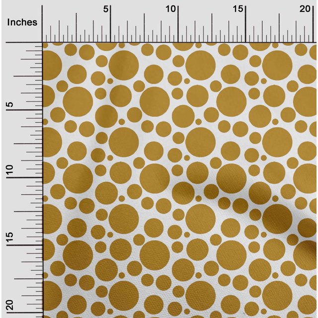 oneOone Georgette Viscose Fabric Polka Dots Printed Craft Fabric BTY 42 Inch Wide