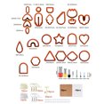 thumbnail image 1 of 142 Pcs  Clay Cutters Set Clay Earring Cutters With Earrings Accessories For  Clay Jewelry Making, 1 of 8