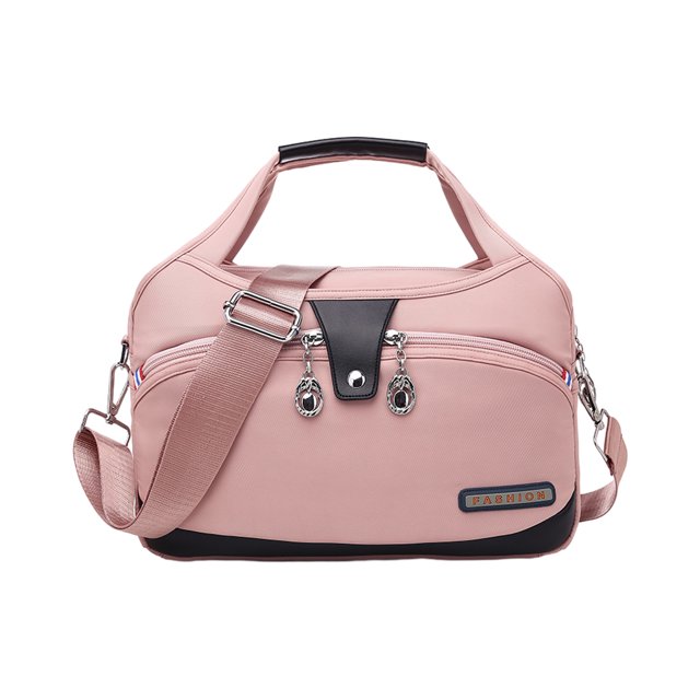 fastboy Sac à Main Tissu Casual et Multifonction avec Sangle Réglable Bandoulière Réglable Sac à Bandoulière Rose Clair 29 * 19 * 9 * 12 1Set