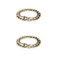 thumbnail image 1 of Thinsony Distinctive Gothic Punk Dragon Scale Bangle 48 inches Cool and Contemporary Light Gold 7.48 Inch 2Set, 1 of 6
