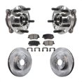 thumbnail image 1 of Transit Auto Front Hub Bearing Assembly Disc Brake Rotors and Semi-Metallic Pads Kit for Car 2015-2016 Hyundai Santa Fe Sport 2.4L 2.0L KBB-116152, 1 of 11