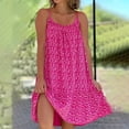 thumbnail image 1 of Pisexur Robe Sans Manches à Encolure Carrée pour Femme, Décontractée, Sans Manches, à Bretelles, Coupe Décontractée, Courte, Robe pour Femme en Liquidation, 1 of 6