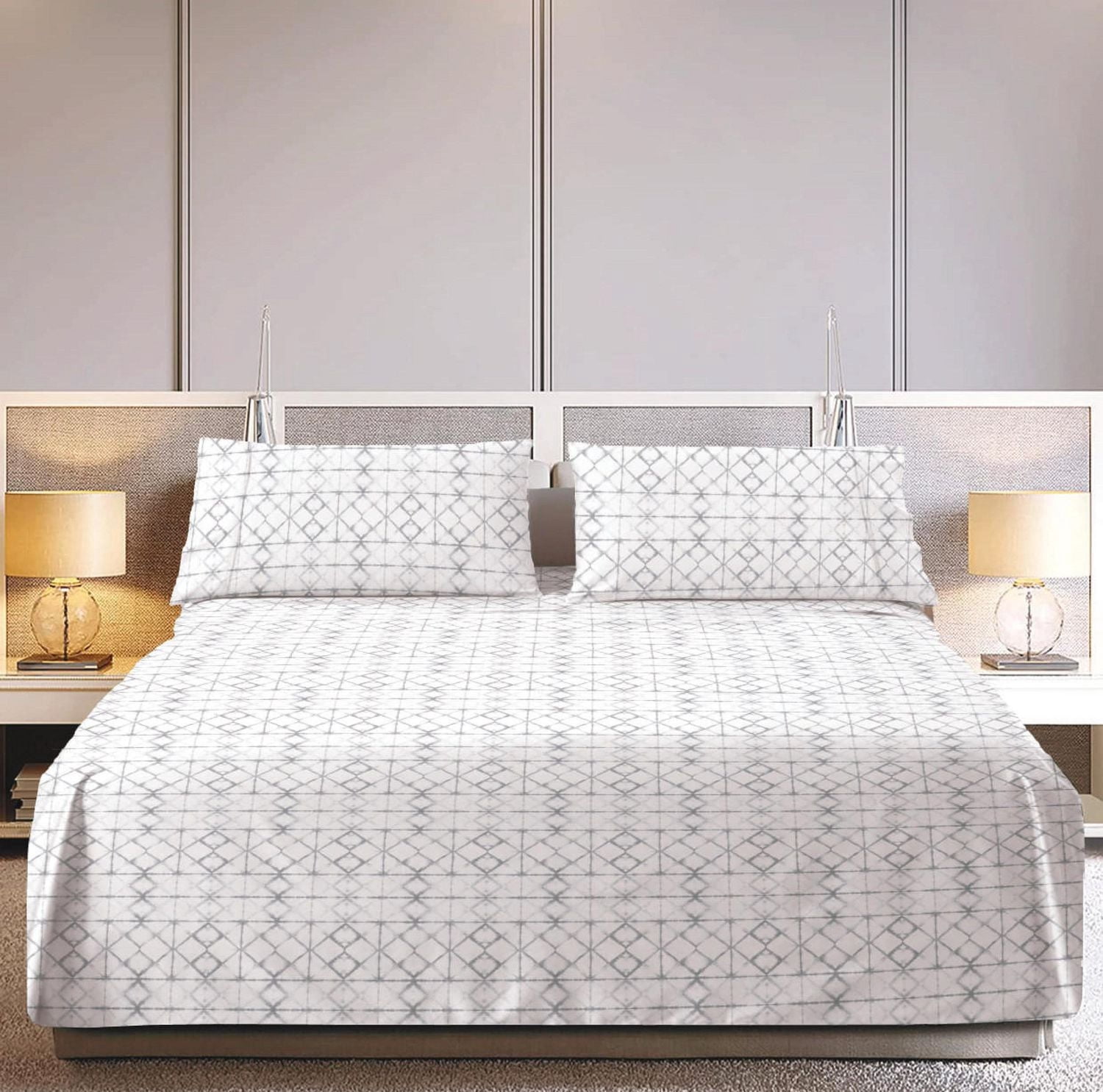 Fabstyles Tie-Die Sheet Set Grey King