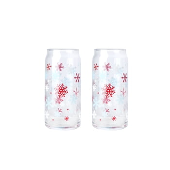 Holiday Time 2-Pack 20Oz Can Glass