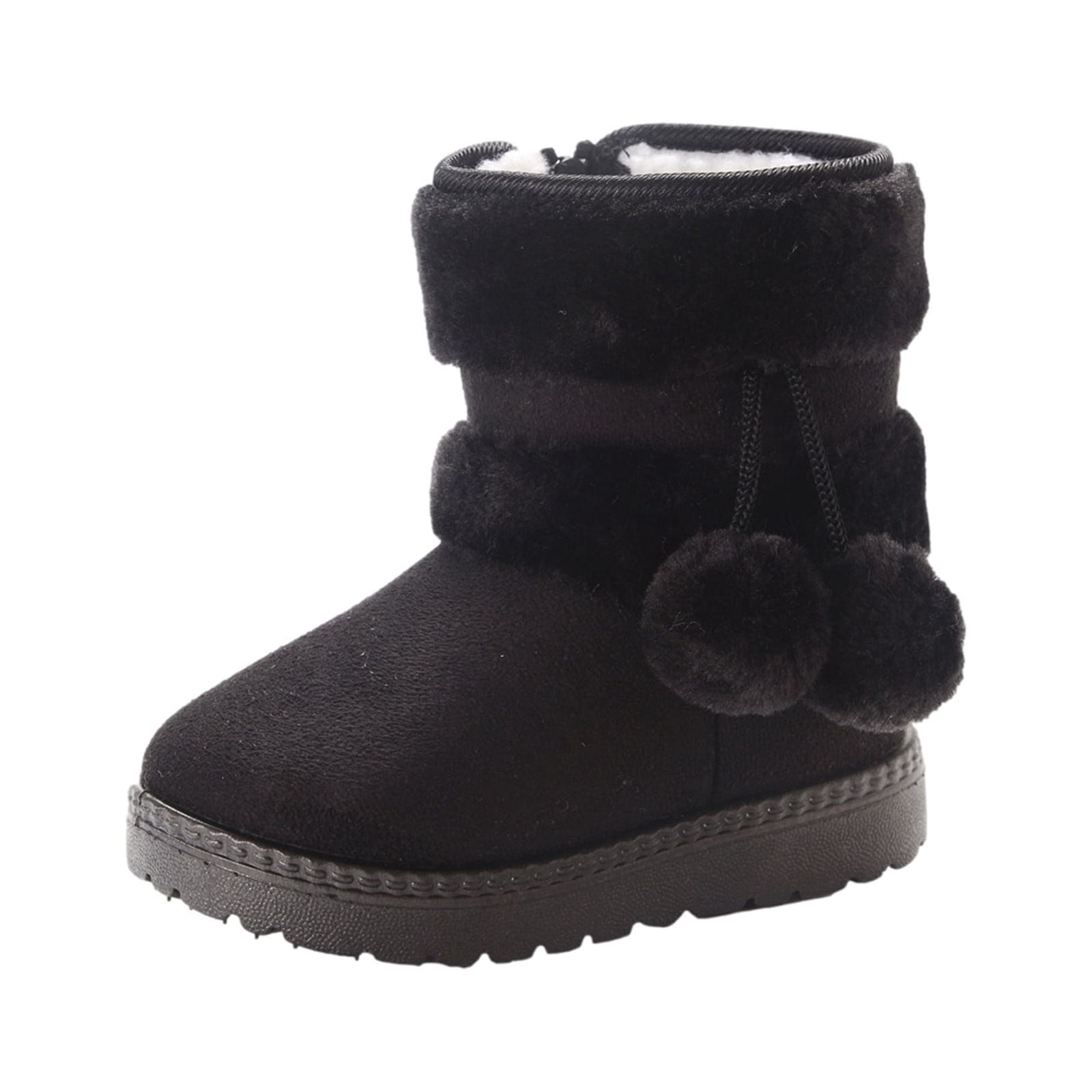TIMIFIS Snow Boots For Kids Toddler Boys Girls Outdoor Shoes Non Slip Booties With Side Zipper - Spring